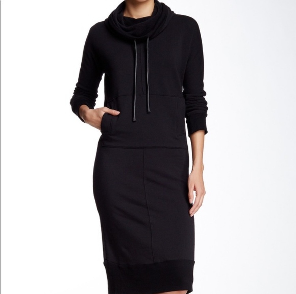 Lime & Vine Funnel Neck Sweatshirt Dress-M